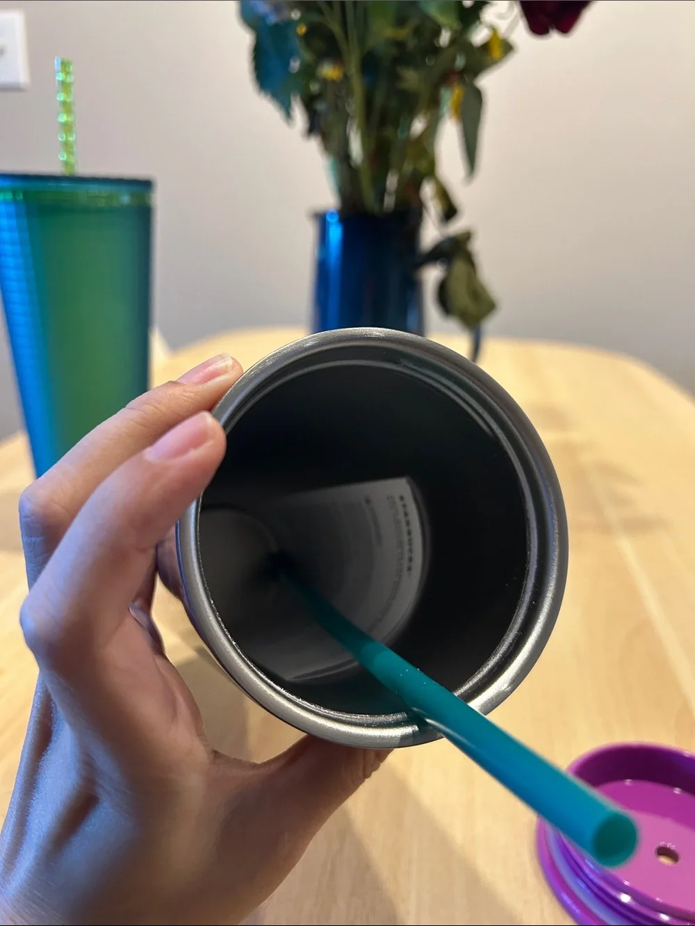 Starbucks sleek stainless